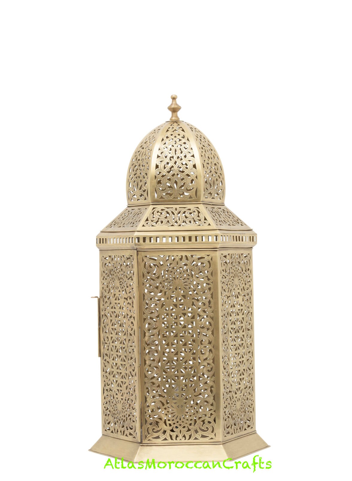 Handmade Brass Moroccan Floor Lamp: Vintage Style Lighting