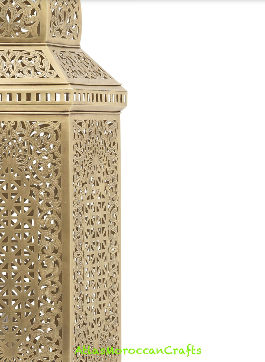 Handmade Brass Moroccan Floor Lamp: Vintage Style Lighting