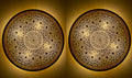 Set of 2 Handmade Moroccan Brass Wall Lights: Floral Engraved Decor