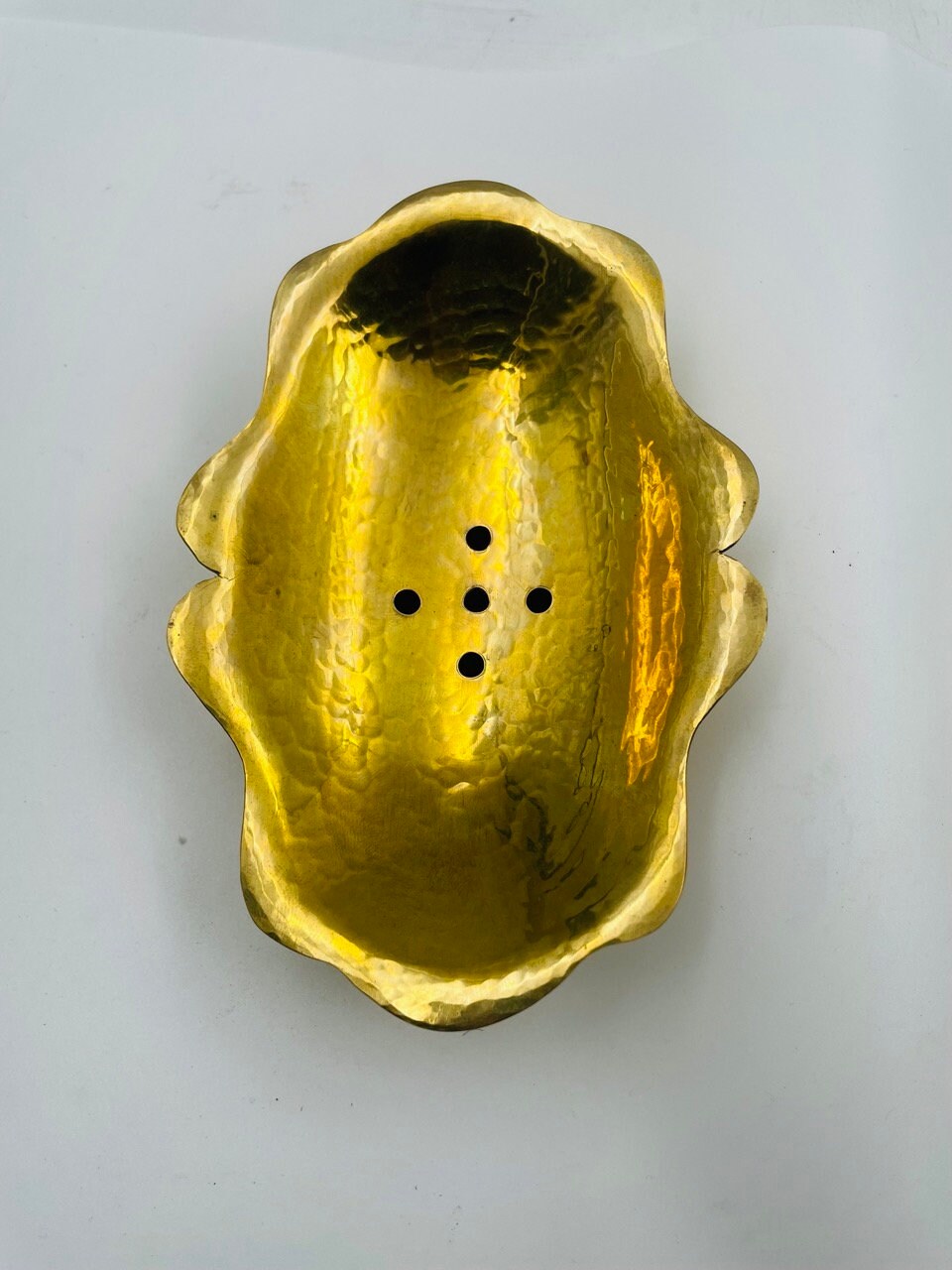 Handmade Brass Soap Dish: Moroccan Bathroom Hardware