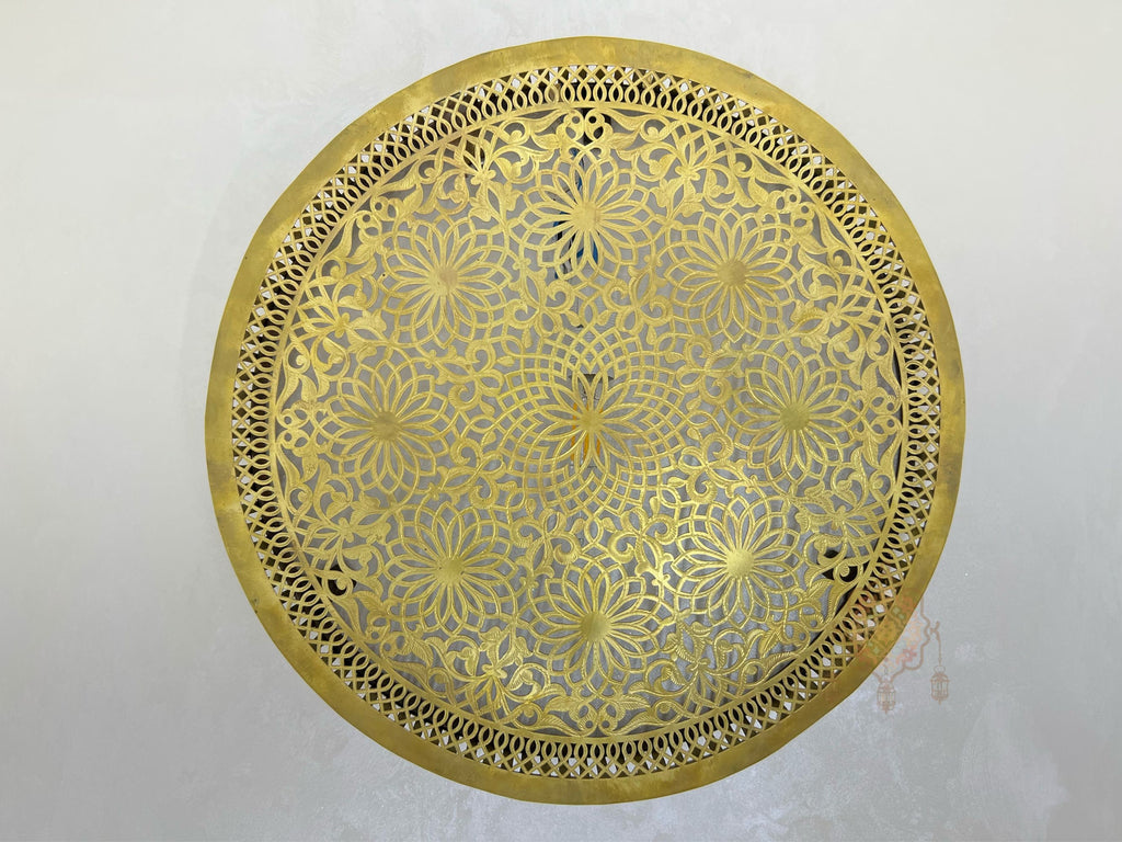 Set of 2 Handmade Moroccan Brass Wall Lamps: Vintage Style