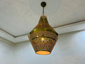 Handmade Moroccan Brass Pendant Lamp: Timeless Décor
