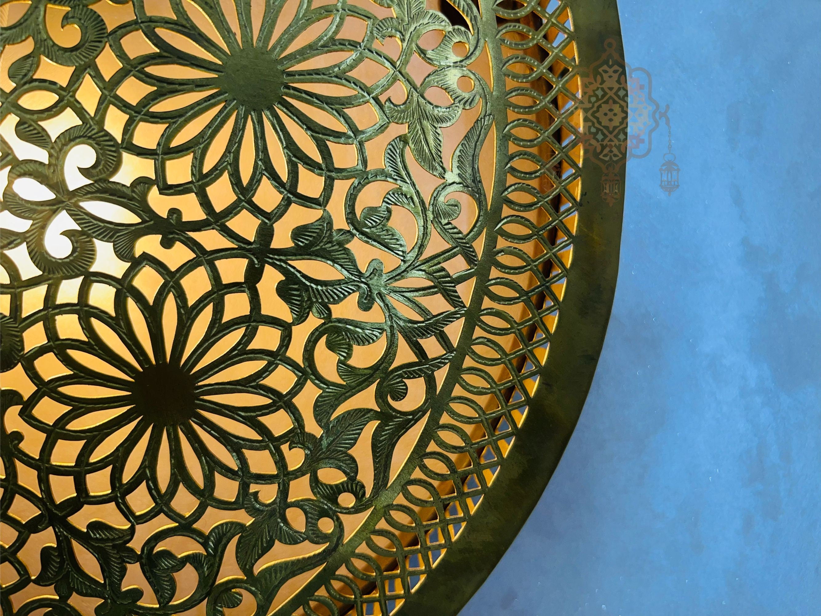 Handmade Brass Ceiling Light: Moroccan Pendant Fixture