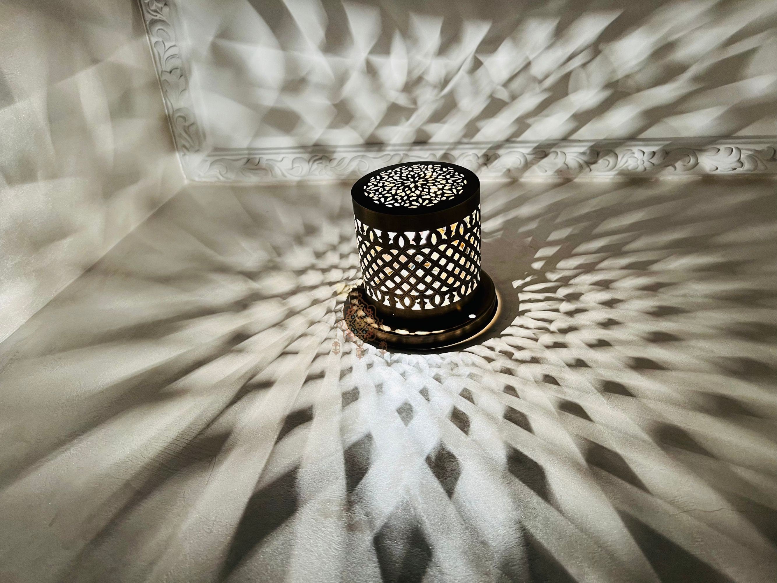 Handcrafted Moroccan Brass Spotlight: Exotic Home Lighting