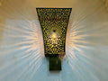 Handcrafted Brass Wall Lamp: Moroccan Artistry Decor
