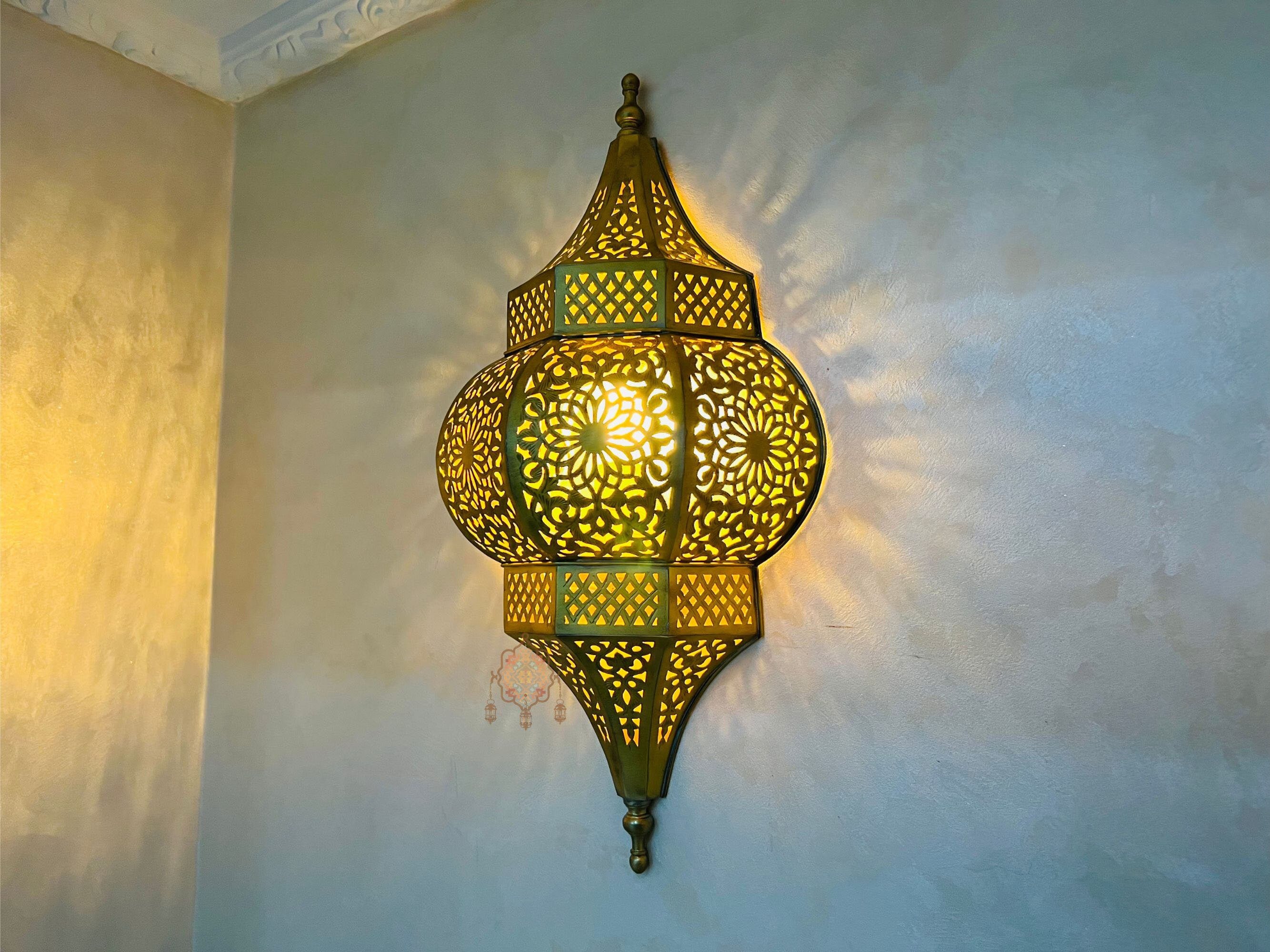 Brass Wall Lamp handmade for Healthy Ambient Lighting with Creative Shadow Artistry