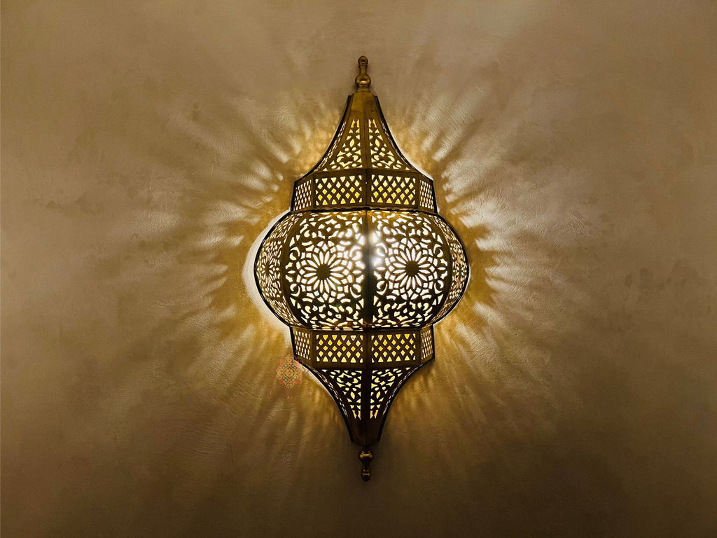 Brass Wall Lamp handmade for Healthy Ambient Lighting with Creative Shadow Artistry