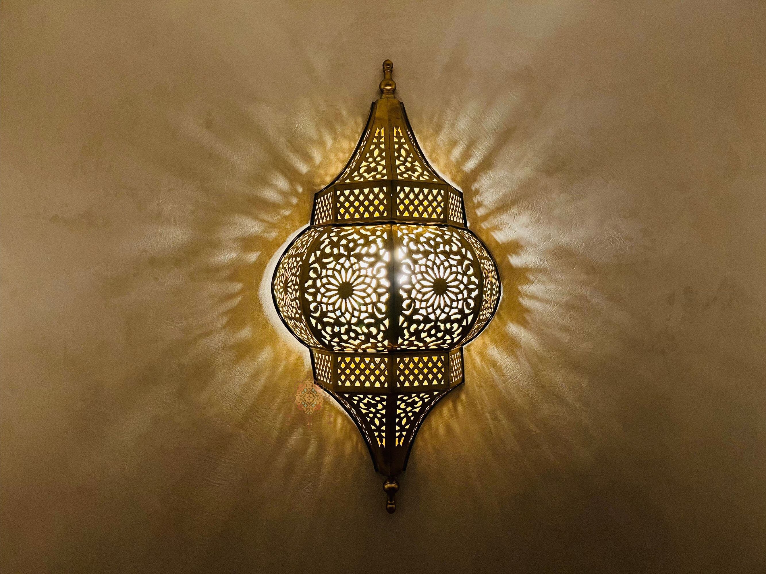 Brass Wall Lamp handmade for Healthy Ambient Lighting with Creative Shadow Artistry