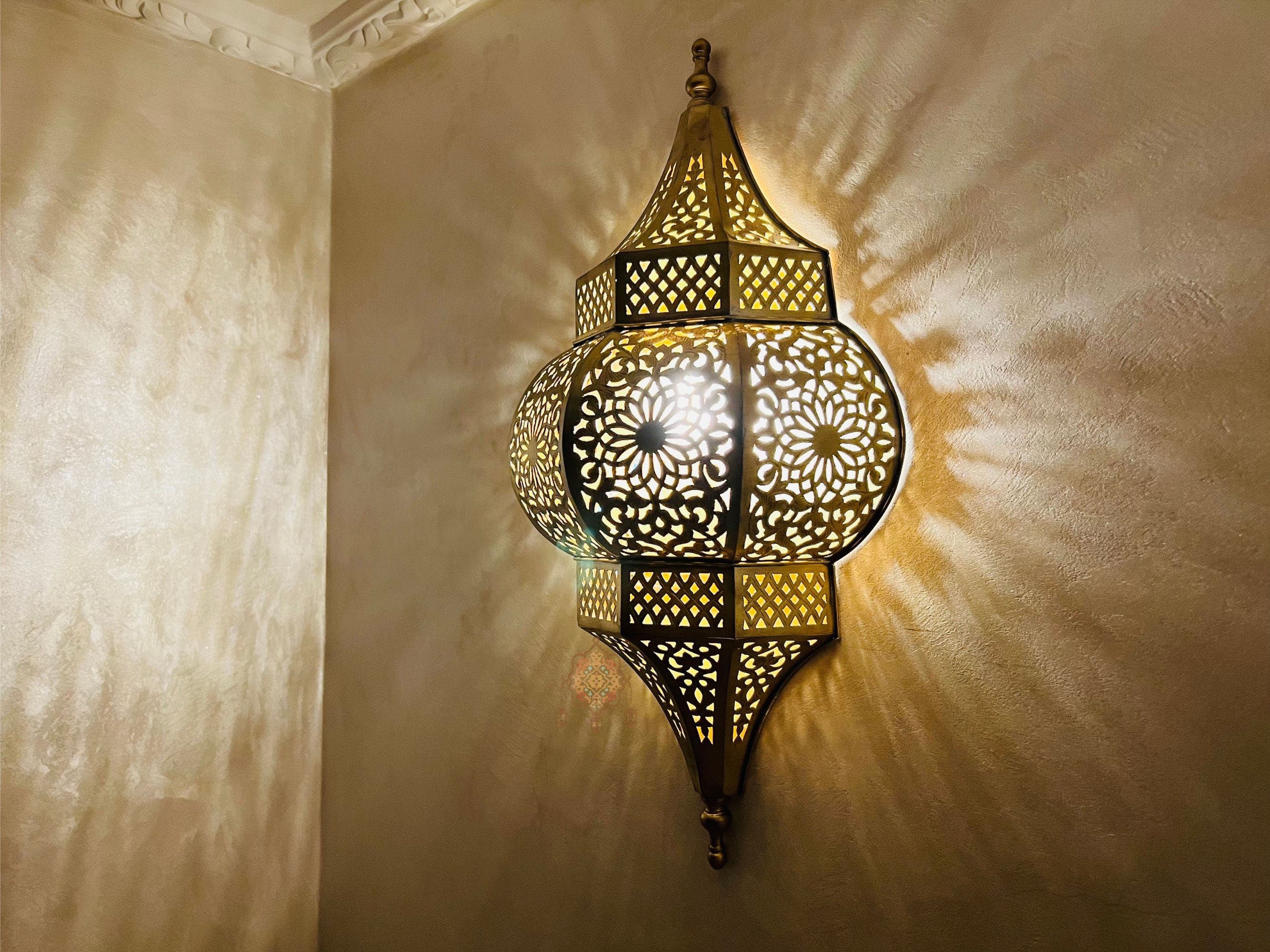 Brass Wall Lamp handmade for Healthy Ambient Lighting with Creative Shadow Artistry