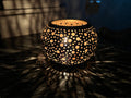 Moroccan Spot, Brass Candle Lamp: Moroccan Home Decor