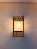Handmade Moroccan Brass Wall Lamp: Elegant Home Lighting