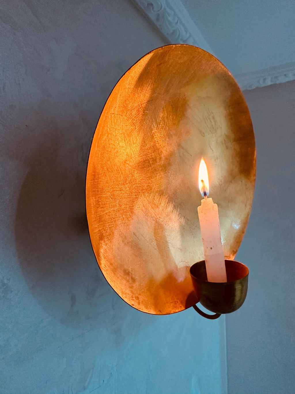 Handmade Brass Moroccan Candle Holder: Golden Hour Lamp