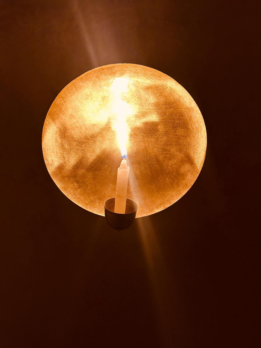 Handmade Brass Moroccan Candle Holder: Golden Hour Lamp
