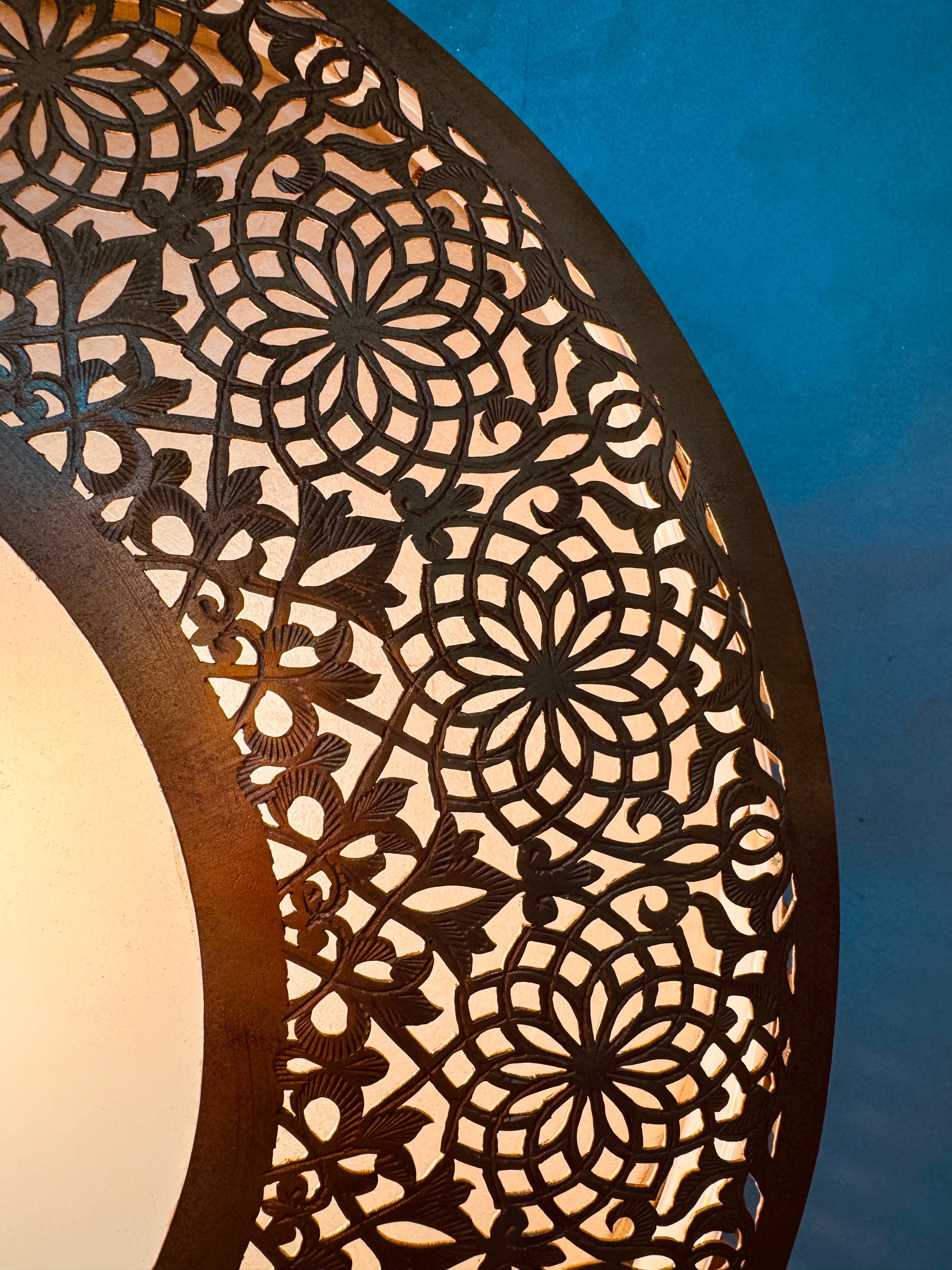 Handmade Brass Wall Sconce: Moroccan Decor Lighting Fixture