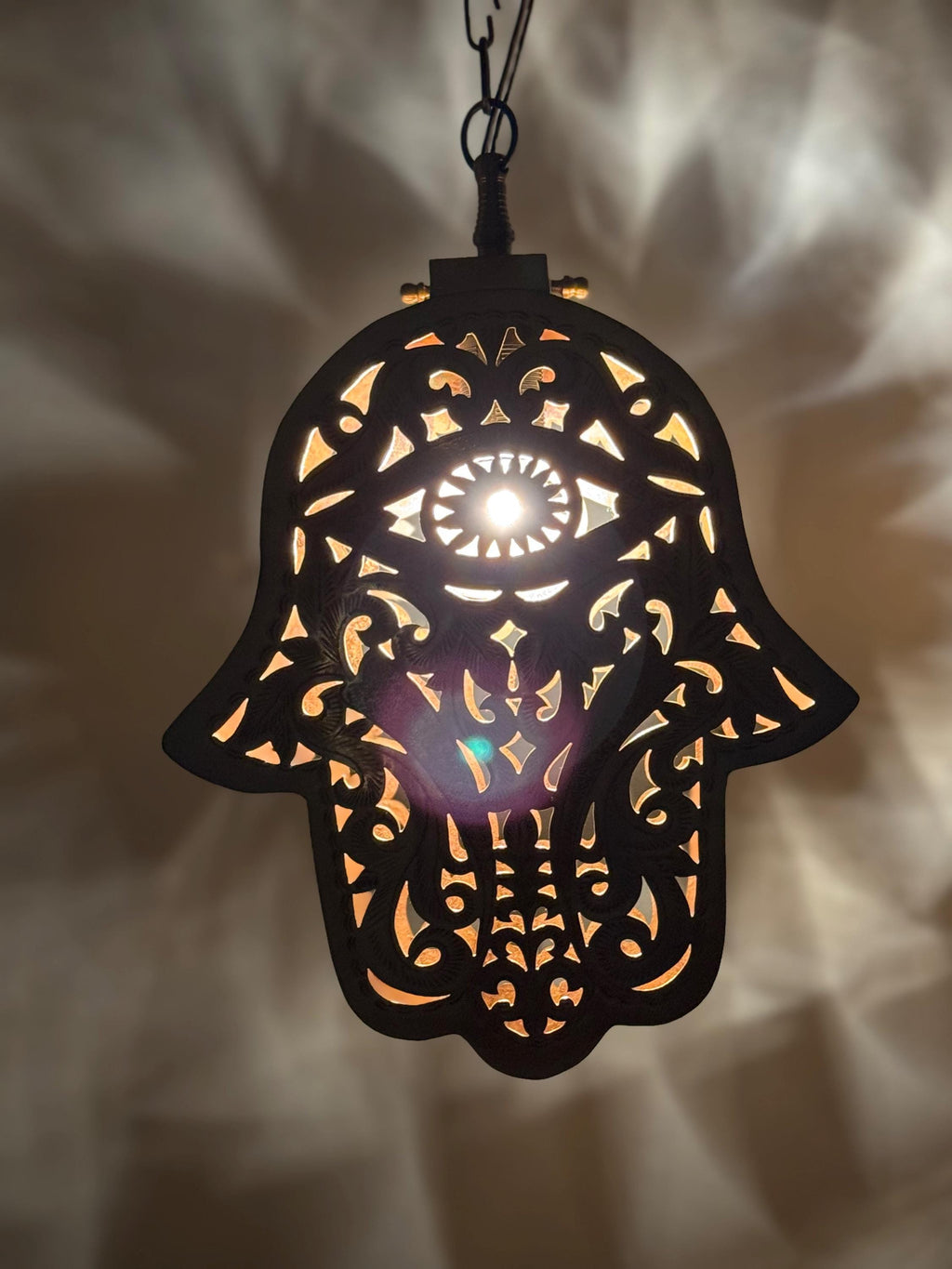 Handcrafted Copper Pendant Light: Moroccan Boho Home Decor