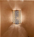 Handmade Moroccan Brass Wall Sconce: Traditional Lamp Decor