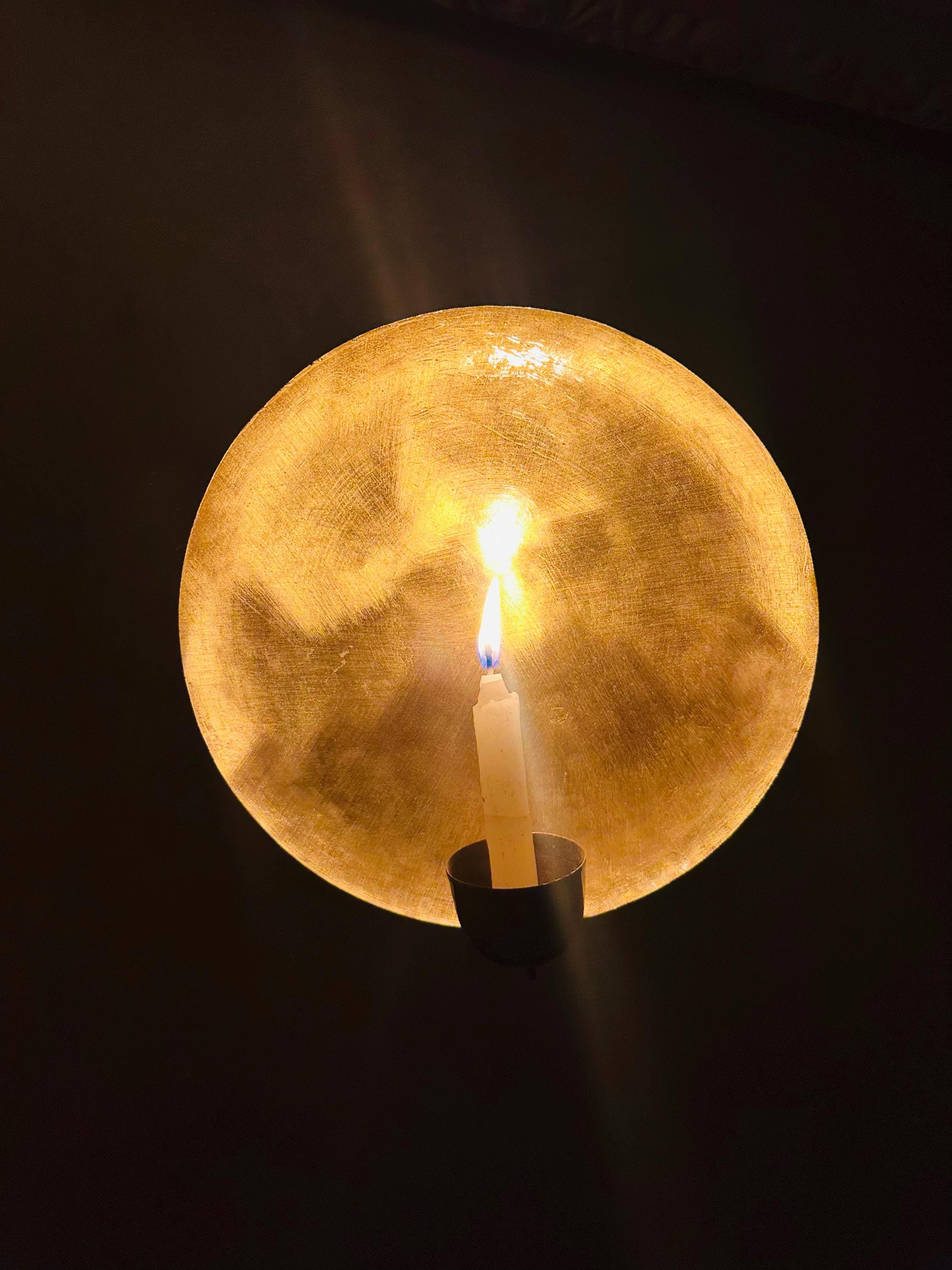 Handmade Brass Moroccan Candle Holder: Golden Hour Lamp