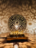 Handmade Moroccan Brass Table Lamp: Artisan Home Decor