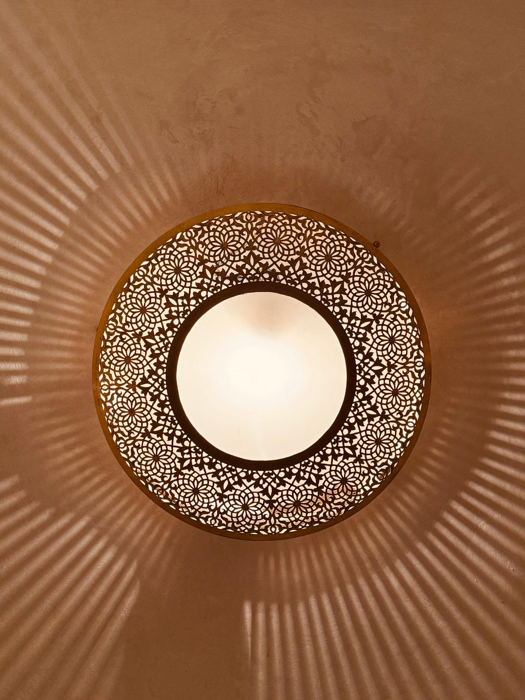 Handmade Brass Wall Sconce: Moroccan Decor Lighting Fixture