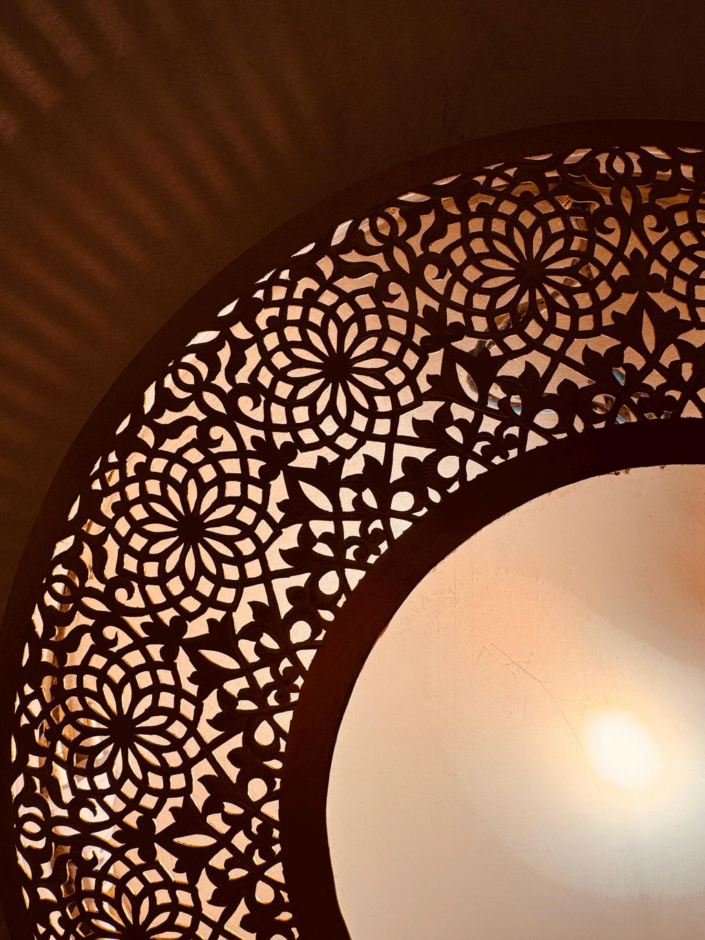 Handmade Brass Wall Sconce: Moroccan Decor Lighting Fixture