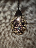 Handmade Moroccan Brass Pendant Lamp: Decorative Ceiling Light