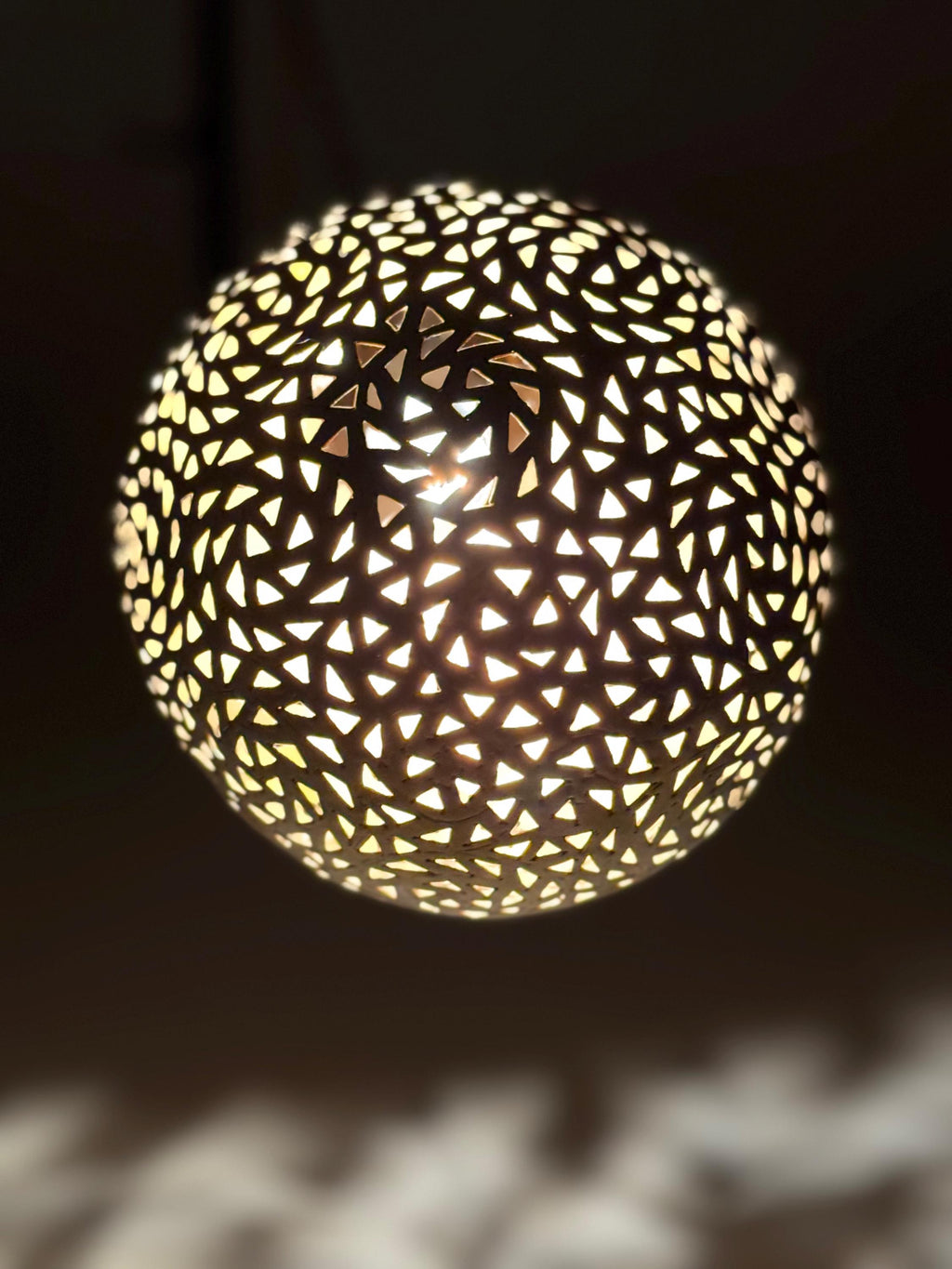 Handmade Moroccan Brass Pendant Lamp: Decorative Ceiling Light