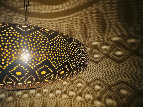 Elegant Moroccan Brass Chandelier – Pendant Lamp
