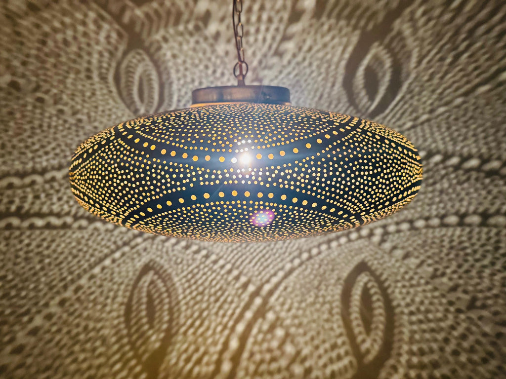 Artisan Moroccan Light Fixture – Brass Ceiling Light