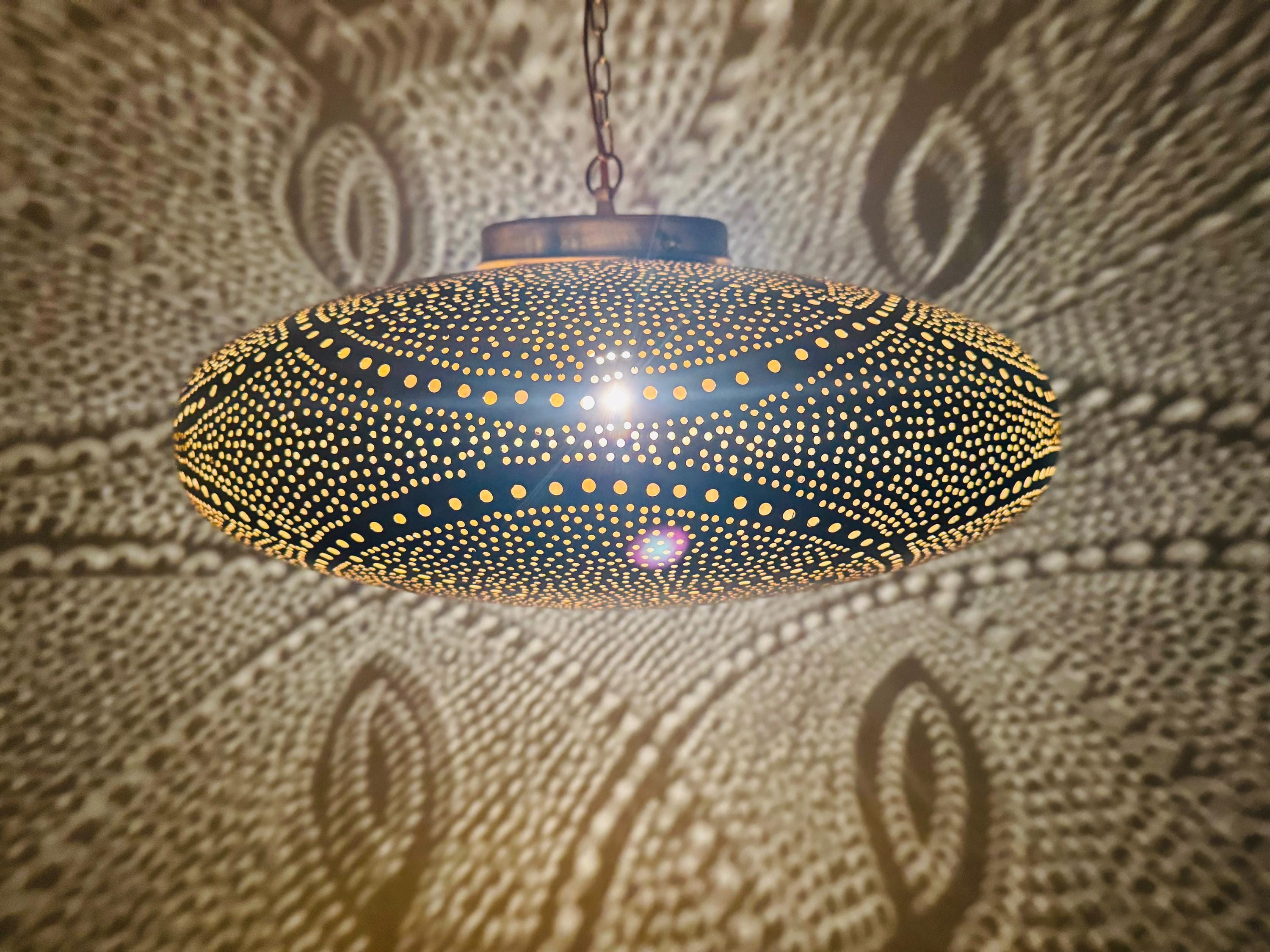 Artisan Moroccan Light Fixture – Brass Ceiling Light