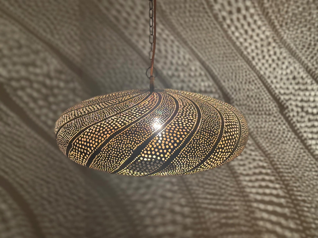 Handmade Moroccan Hanging Light – Brass Pendant Lamp