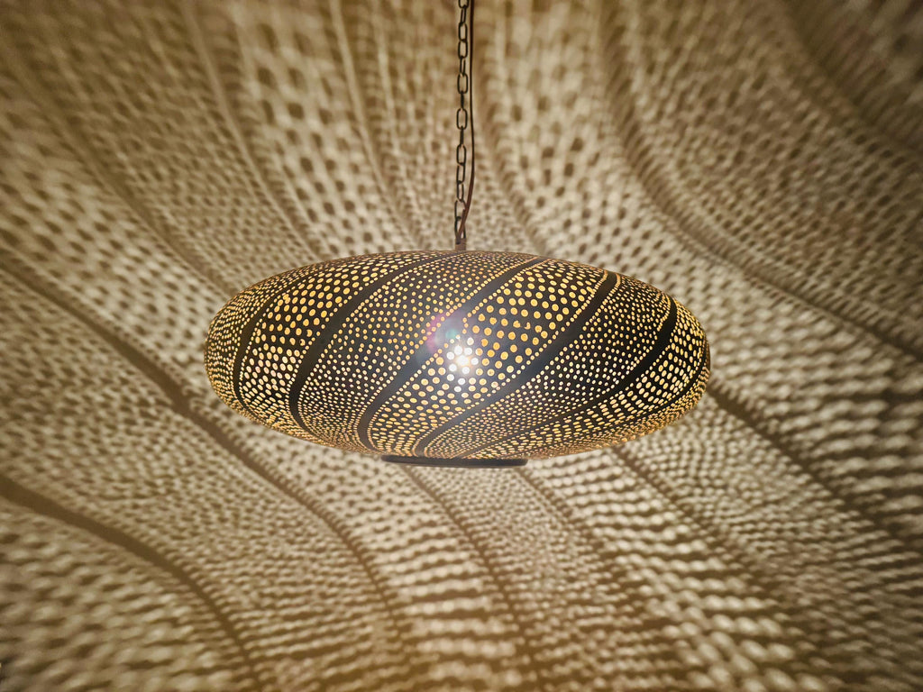 Handmade Moroccan Hanging Light – Brass Pendant Lamp