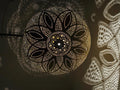 Handcrafted Moroccan Brass Pendant Light: Custom Hanging Lamp