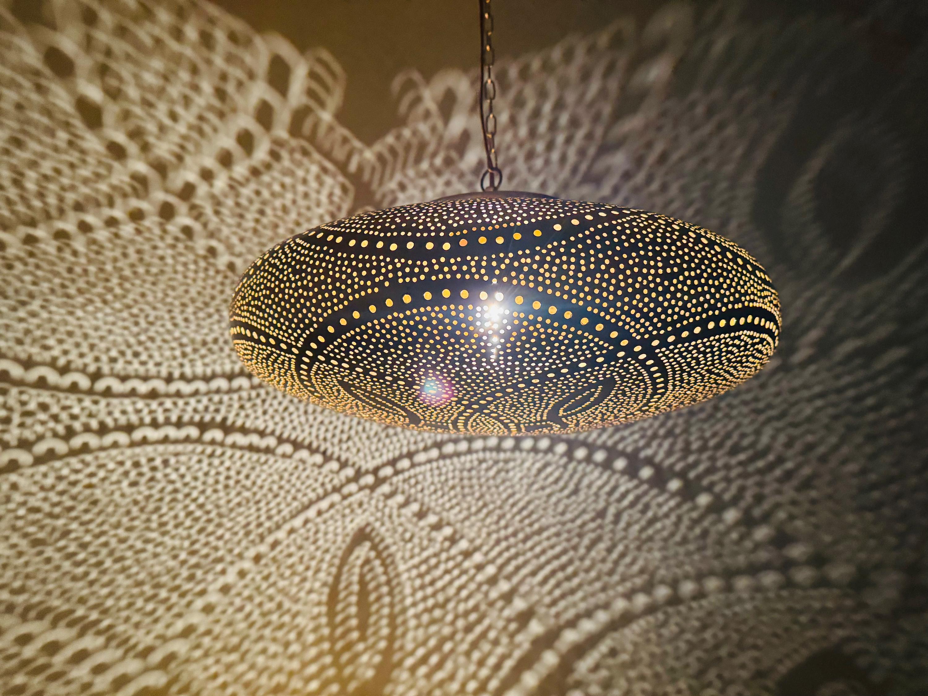 Artisan Moroccan Light Fixture – Brass Ceiling Light