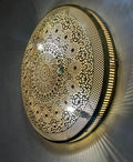 Handmade Moroccan Brass Wall Light: Boho Rustic Decor