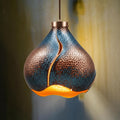 Hand-Hammered Copper Pendant Light: Moroccan Patina, Artisan Fixture