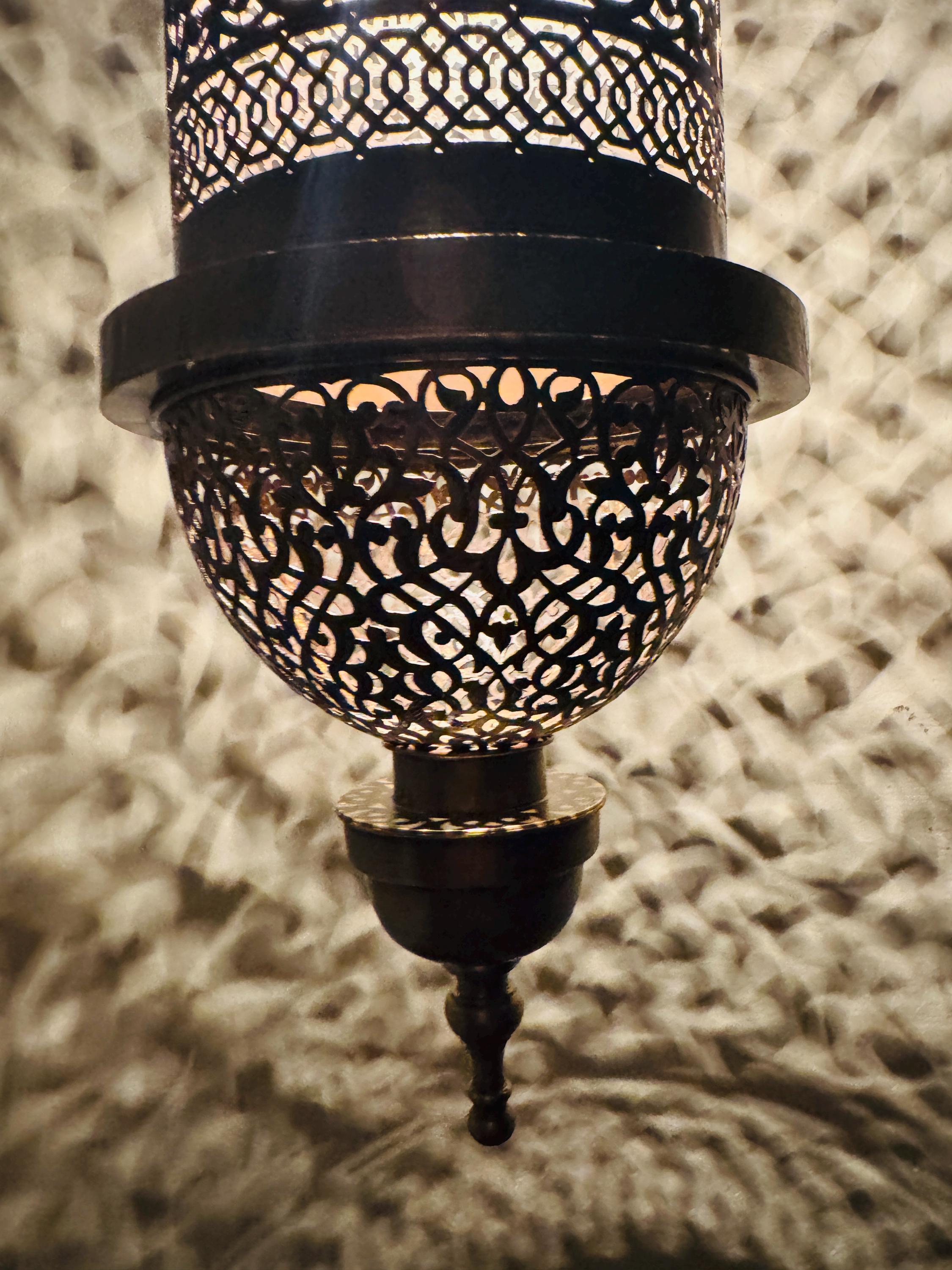 Handmade Moroccan Brass Pendant Light: Ornate Chandelier,