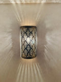 Handmade Moroccan Brass Wall Lamp: Wall Sconce