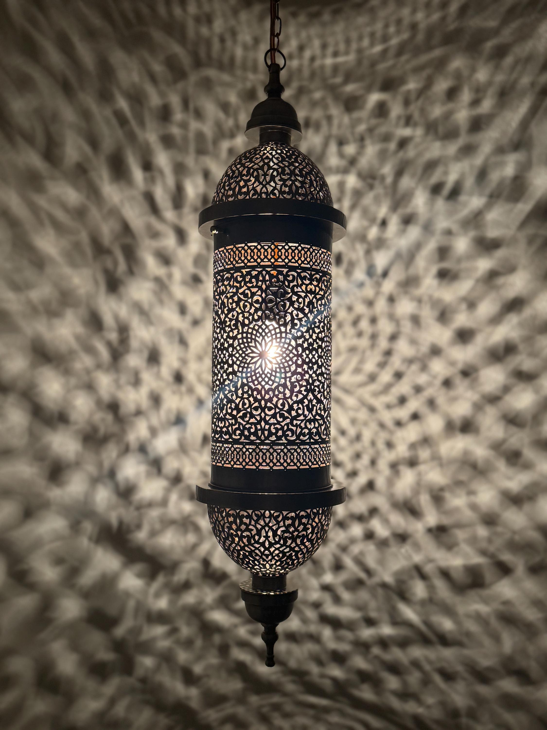 Handmade Moroccan Brass Pendant Light: Ornate Chandelier,