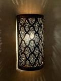 Handcrafted Moroccan Brass Wall Sconce: Elegant Oriental Lighting