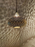Moroccan Brass Pendant Light: Handmade Ceiling Lamp