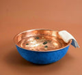 blue patina Copper Pedicure Bath Bowl | Foot Soak Relaxation Tub, Solid Copper Basin