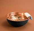 Black Copper Pedicure Bath Bowl | Foot Soak Relaxation Tub, Solid Copper Basin